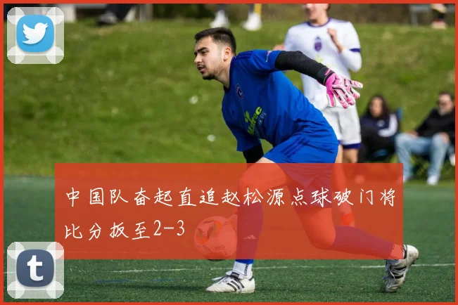 中国队奋起直追赵松源点球破门将比分扳至2-3